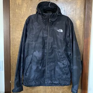North Face Men’s Shell Ski Coat Sz Med Camo Black